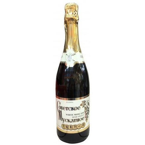 Sovetskoye White Moscato Semi Sweet 750ml