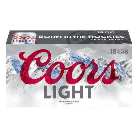 Coors Light 18PKC 12 OZ