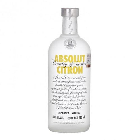 Absolut Citron Vodka 750ml