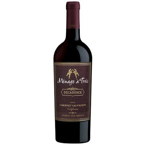 Menage A Trois Decadence Cabernet 750ml