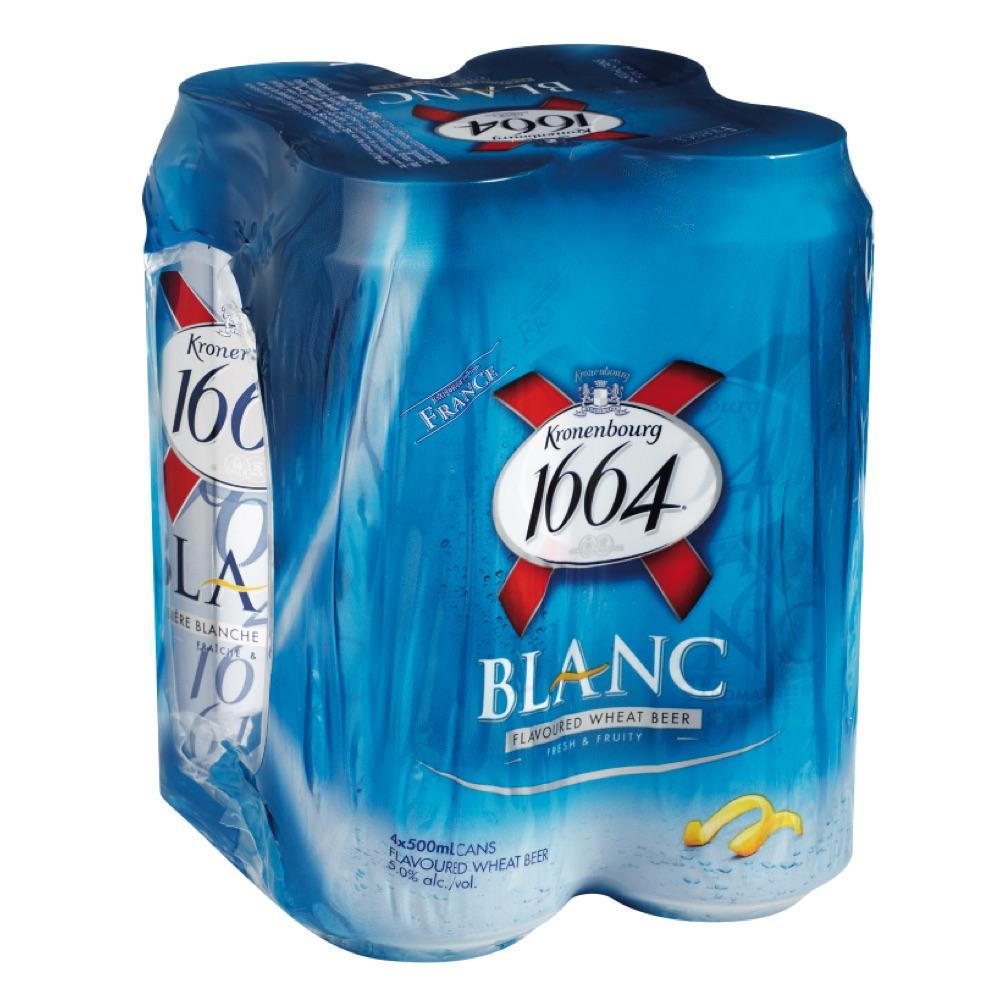 Kronenbourg Blanc 1664 4PKC 16.9 OZ