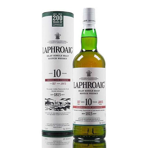 Laphroaig 10yr Cask Strength Single Malt Scotch 750ml