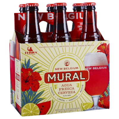 Mural Agua Fresca Cerveza 6PKB 12 OZ