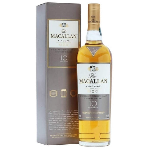 The Macallan 10 Yr Fine Oak Scotch Whisky 750ml