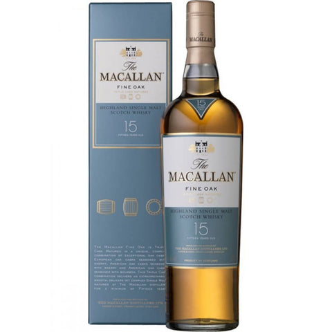 The Macallan 15 Yr Fine Oak Scotch Whisky 750ml
