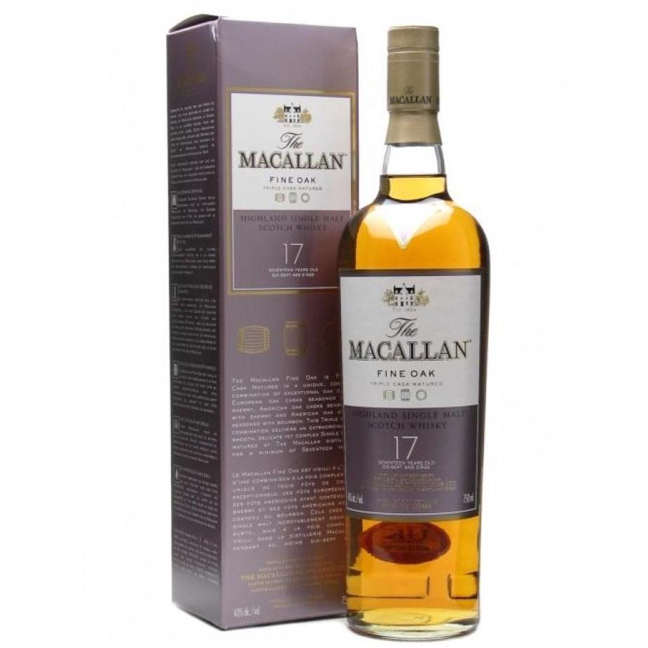 The Macallan 17 Yr Fine Oak Scotch Whisky 750ml