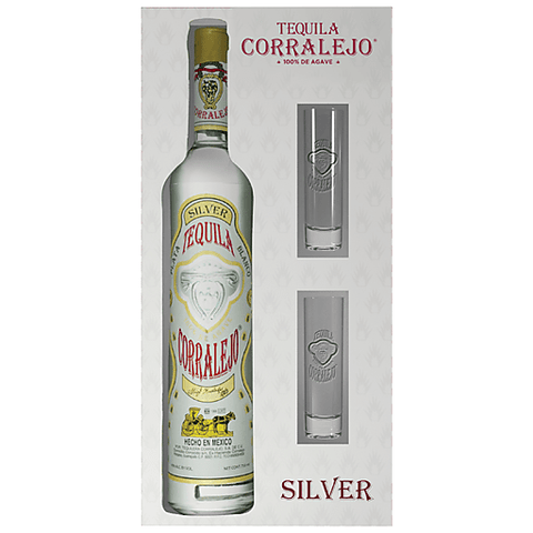 Corralejo Blanco Gift Set with glasses 750ml